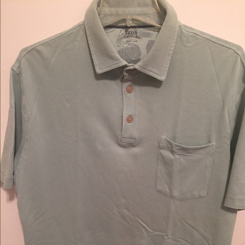 Izod Saltwater Lg Polo Short Sleeve